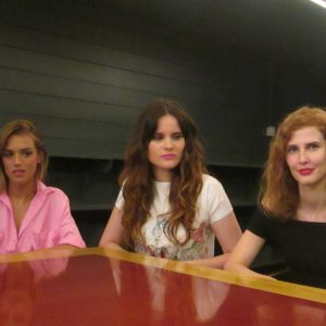  Mairen Muñoz, Marta Mir, Patricia Valley ,actrices de "Chicas paranoicas"
