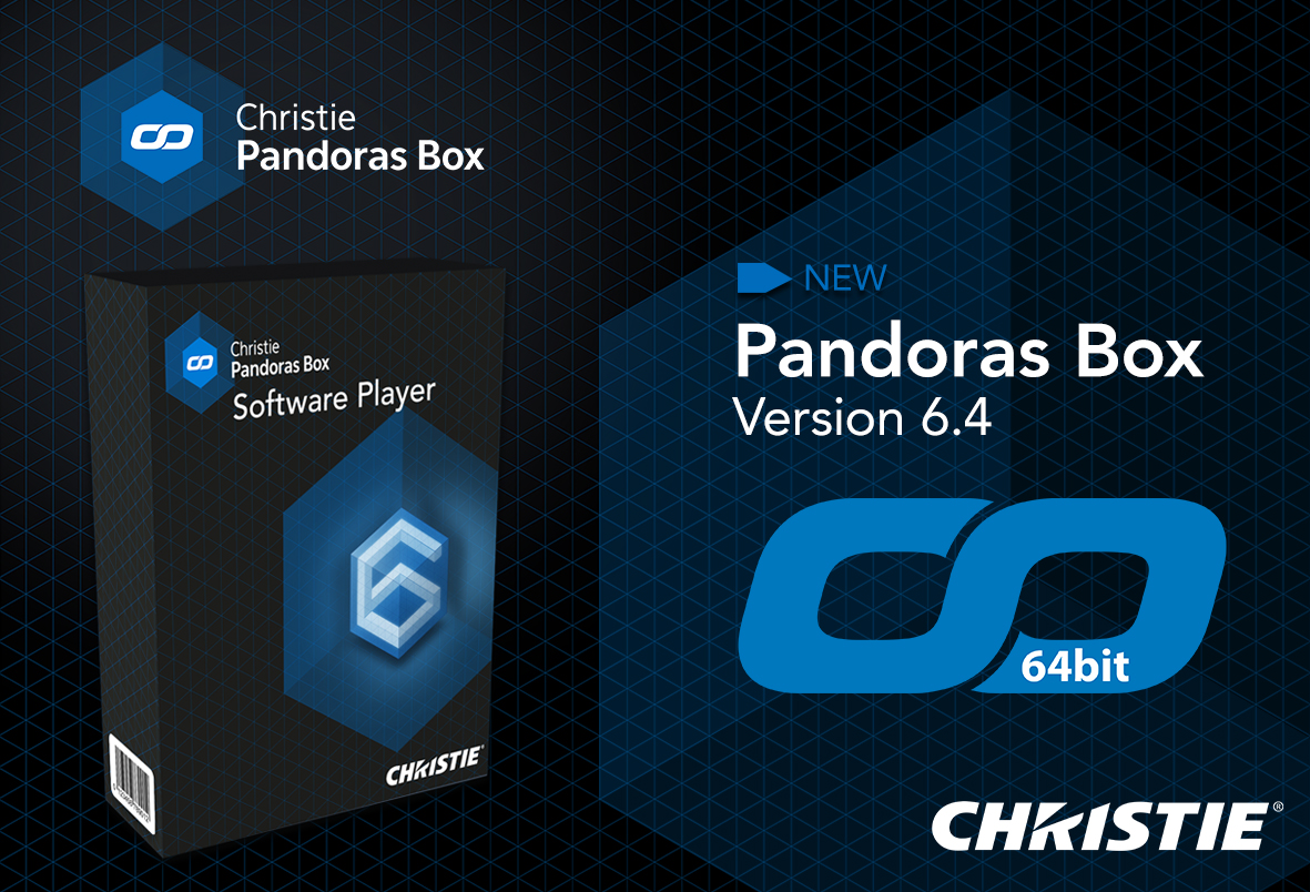 Christie lanza una versión de 64 bits de Pandoras Box