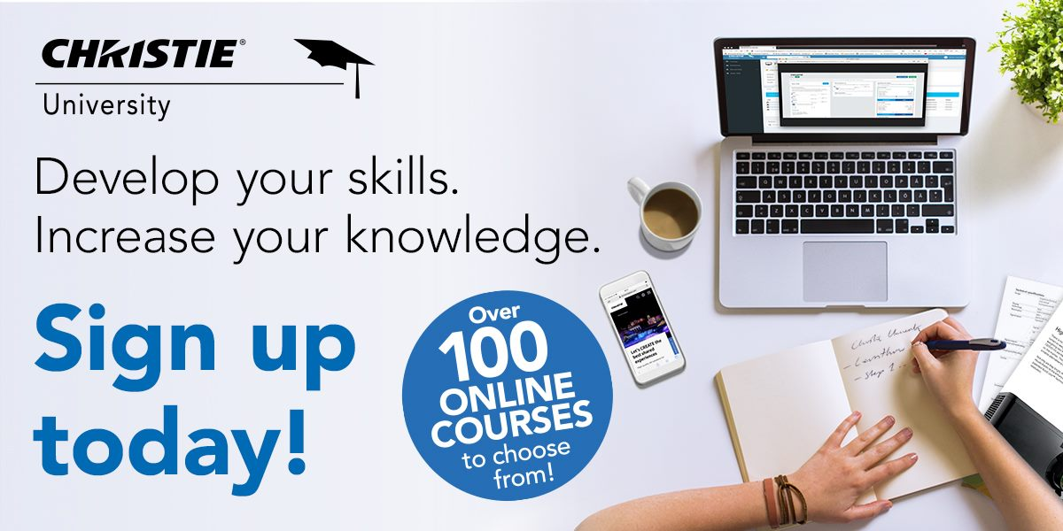 Christie realiza webinars de Pandoras Box, Spyder y Christie Terra