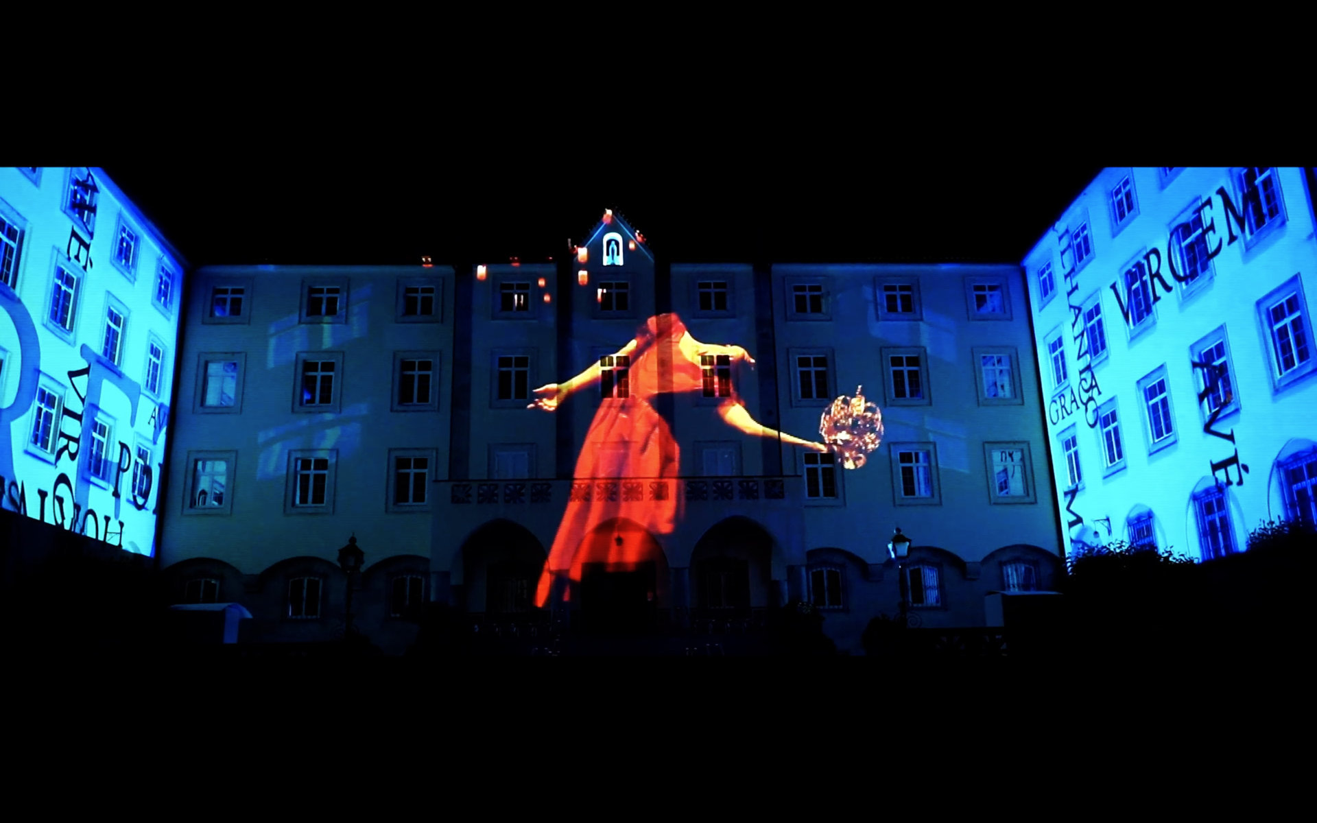 Vortice anima a los peregrinos de Fátima con proyección mapping de Christie