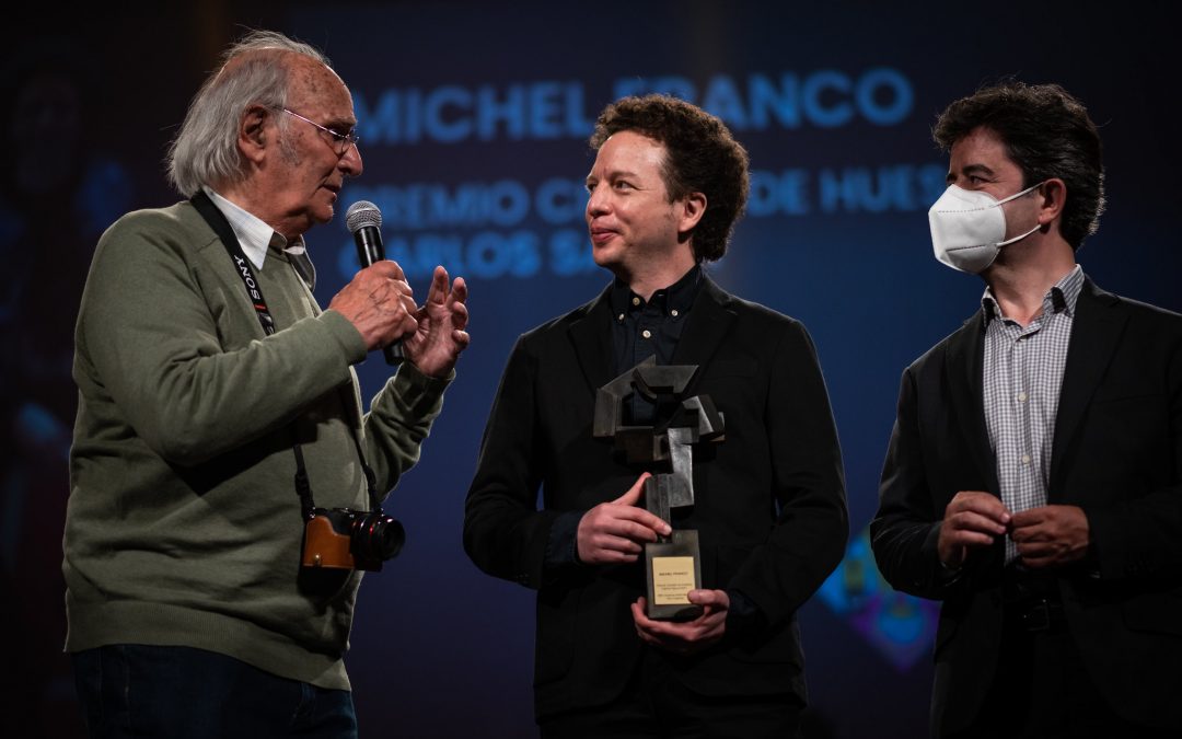 MICHEL FRANCO PREMIO CARLOS SAURA EN LA 49º EDICIÓN DEL FESTIVAL DE CINE DE HUESCA.