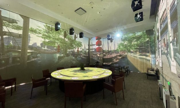 Proyecciones inmersivas de Christie en un restaurante chino de alta cocina