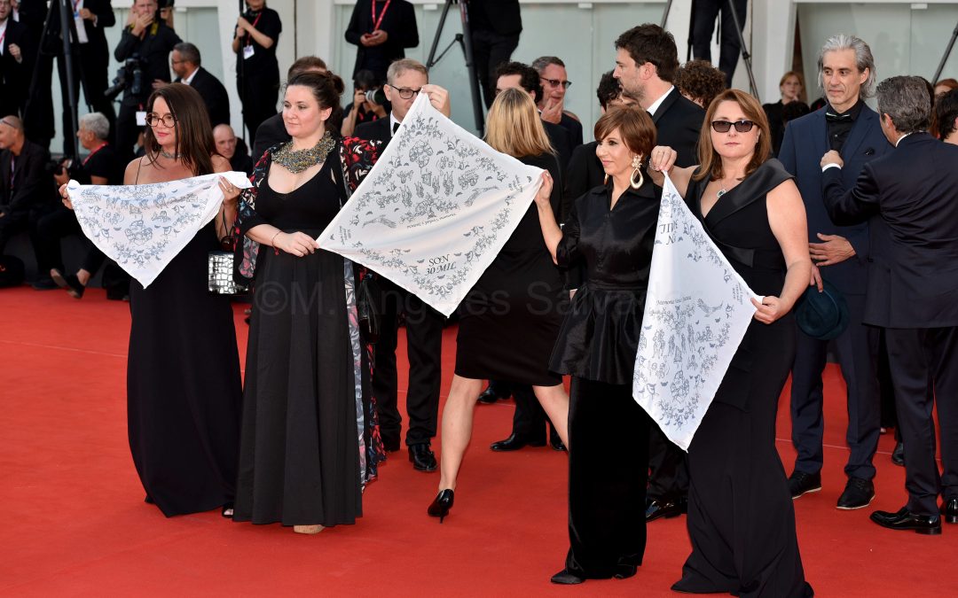 “Argentina, 1985” llega al festival de Venecia con Santiago Mitre, Ricardo Darín, Peter Lanzani, y Alejandra Flechner. Foto ©M. Angeles Salvador