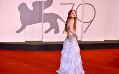 Sadie Sink, Brendan Fraser, Darren Aronofsky, Hong Chau y Samuel D. Hunter, presentan en Venecia la película «The Whale”. Foto ©M. Angeles Salvador