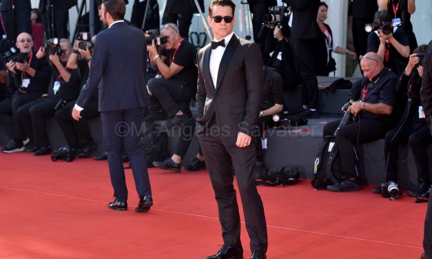 Colin Farrell, Kerry Condon, Graham Broadbent, Martin McDonagh y Brendan Gleeson en el festival de Venecia con «The Banshees Of Inisherin”.  Foto ©M. Angeles Salvador