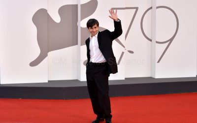 Los italianos Elio Germano, Leonardo Maltese, Anna Caterina Antonacci, Gianni Amelio, Sara Serraiocco y Luigi Lo Cascio presentan en Venecia «Il Signore Delle Formiche» (The Lord Of the Ants). Foto ©M. Angeles Salvador